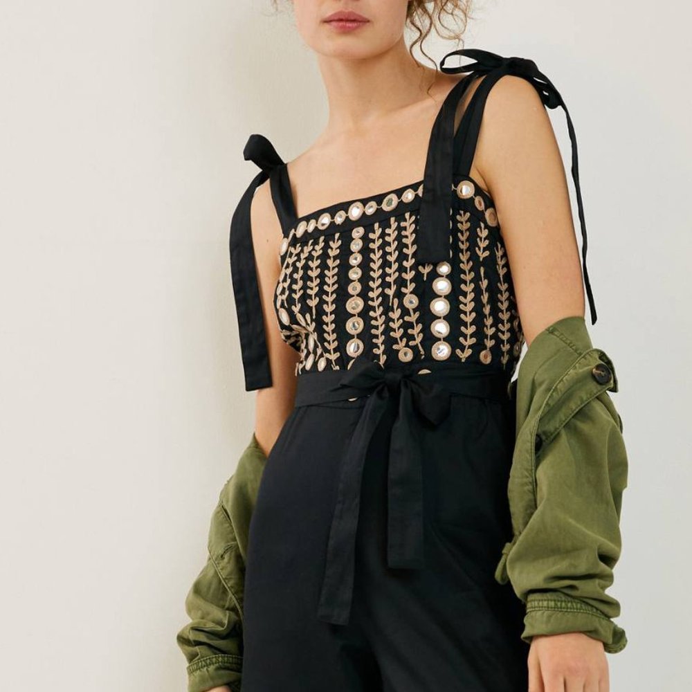 HTF Anthropologie Natasha Mirrored Jumpsuit - Picture 4 of 6